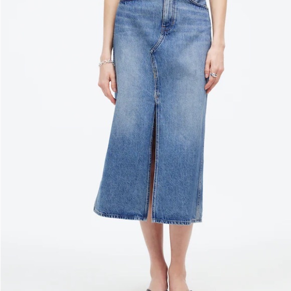 Madewell Denim Midi Skirt - Picture 6 of 8